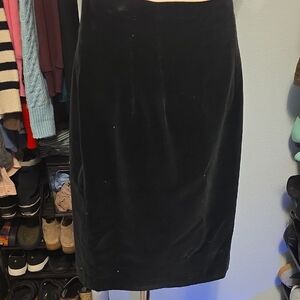 Casual Corner Vintage 90's Velvet Midi Skirt Size 8